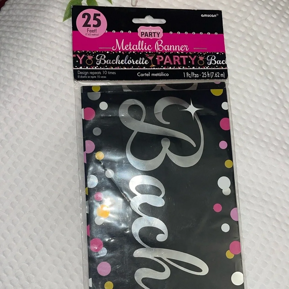 Bachelorette Party Banner - Pink and Gold
